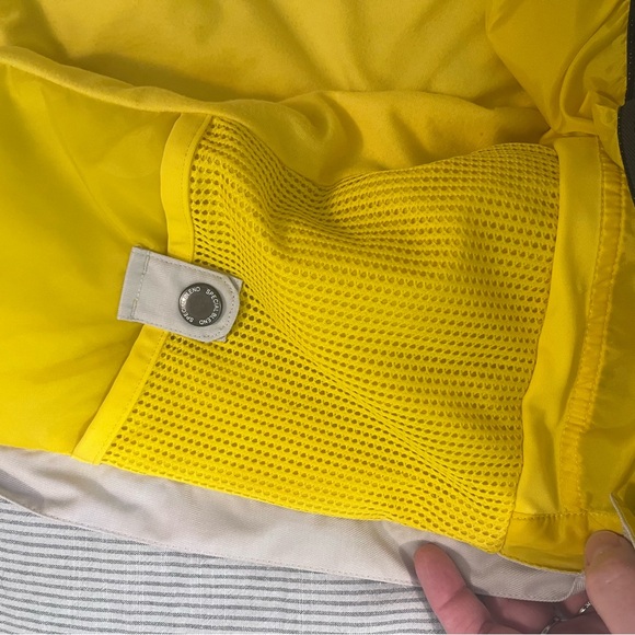 Special Blend Women's Liberty Snowboard Jacket Size Medium Cream Yellow Teal - Picture 16 of 16